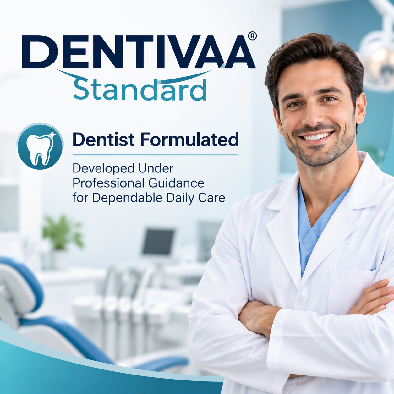 Professional dental examination supporting dentist-formulated daily oral care